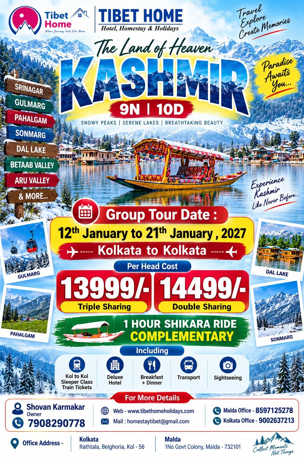 KASHMIR GROUP TOUR 2027
